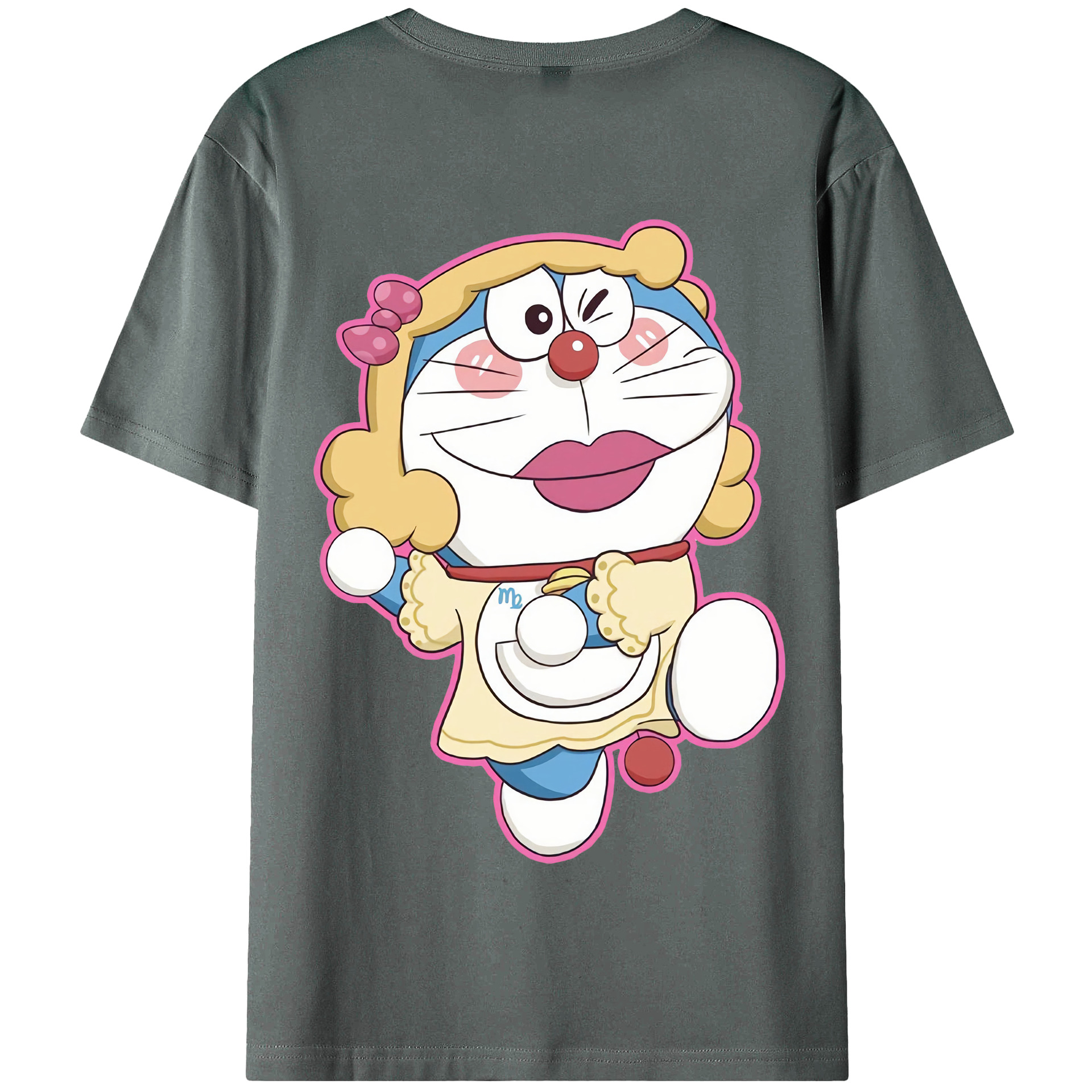 （画像用） ドラえもん Doraemon 綿100％半袖Tシャツ（背面プリント）
